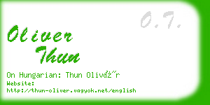 oliver thun business card